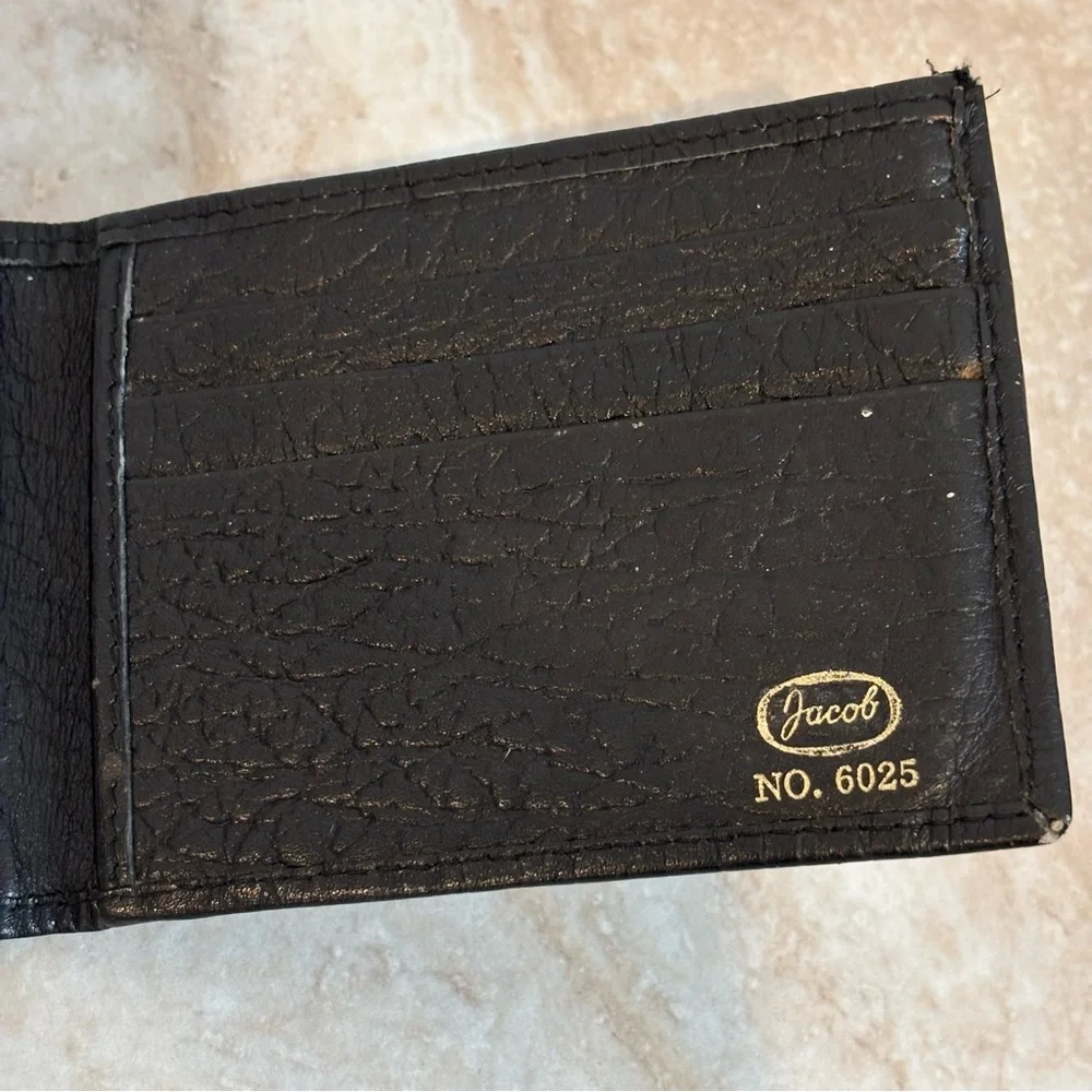 Vintage Jacob elephant leather bi-fold wallet